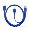 Splitter Micro USB-3.0 Cabo duplo USB-A do cabo masculino